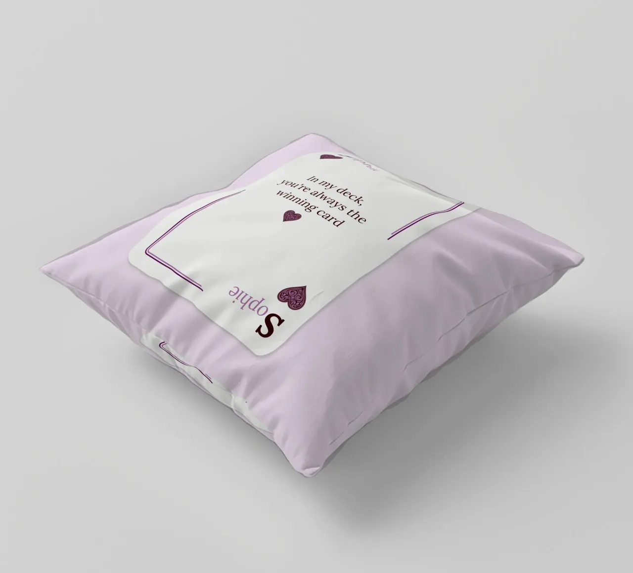 [NAME] My Winning Card cuscino da Personalizable Designs