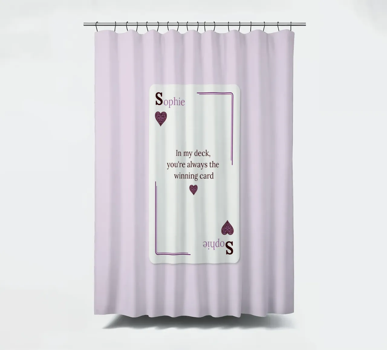 [NAME] My Winning Card tenda da doccia da Personalizable Designs