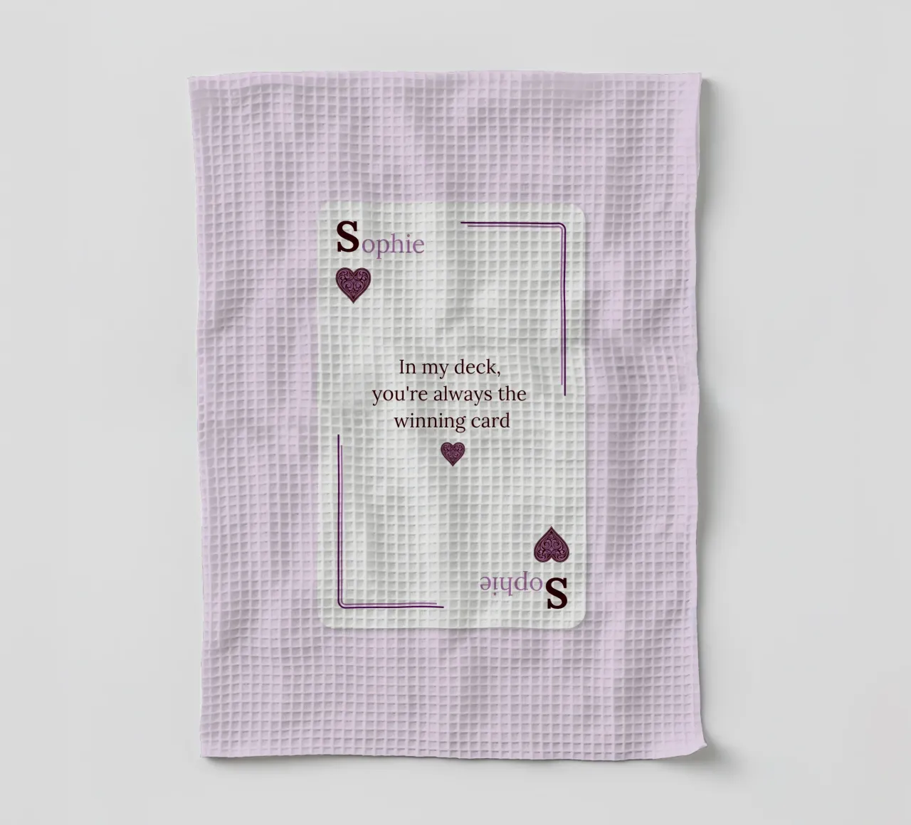 [NAME] My Winning Card canovaccio da cucina da Personalizable Designs