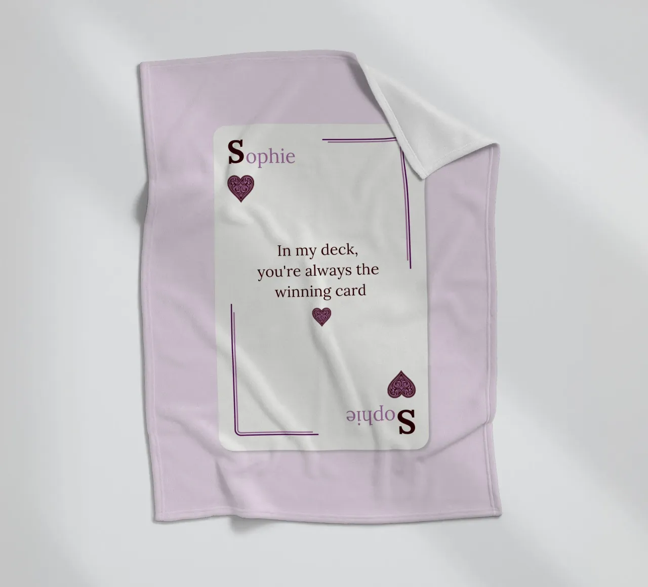 [NAME] My Winning Card coperta in pile da Personalizable Designs