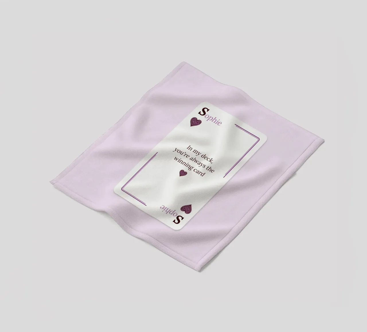 [NAME] My Winning Card coperta in pile da Personalizable Designs