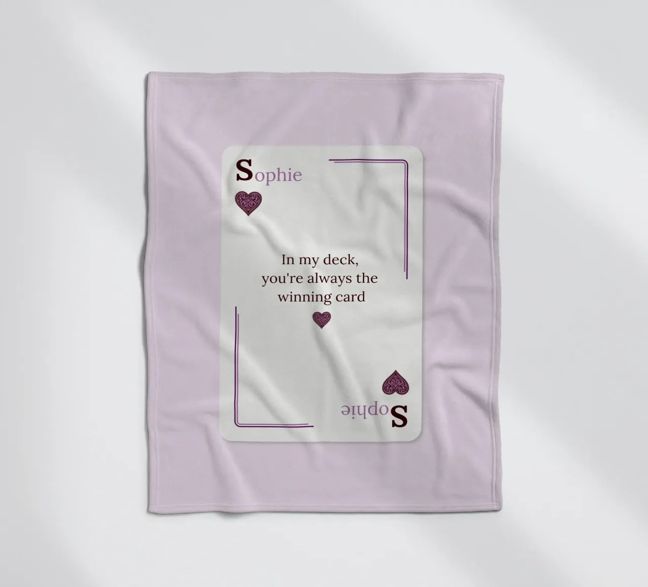 [NAME] My Winning Card coperta in pile da Personalizable Designs