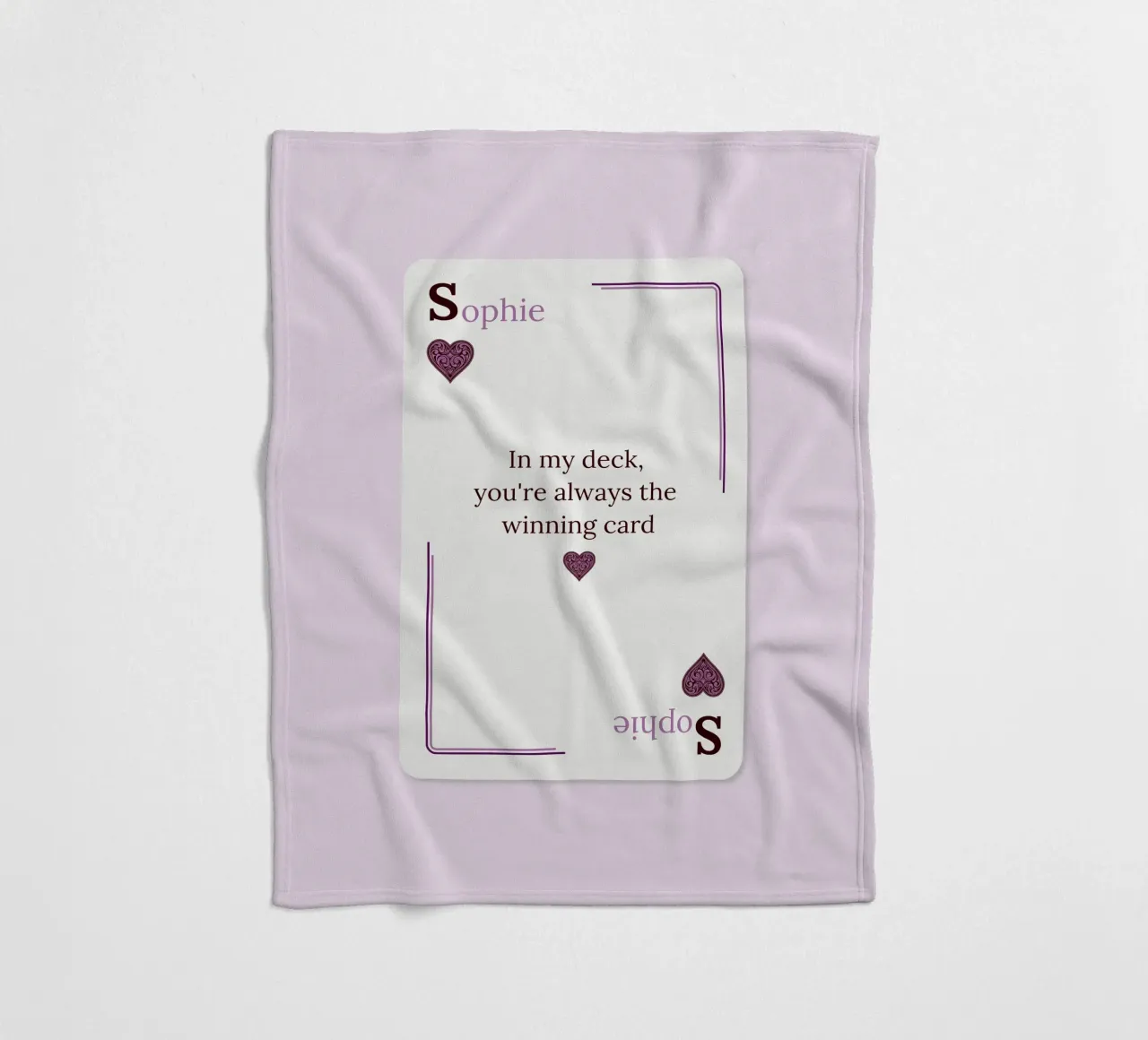 [NAME] My Winning Card coperta in pile da Personalizable Designs