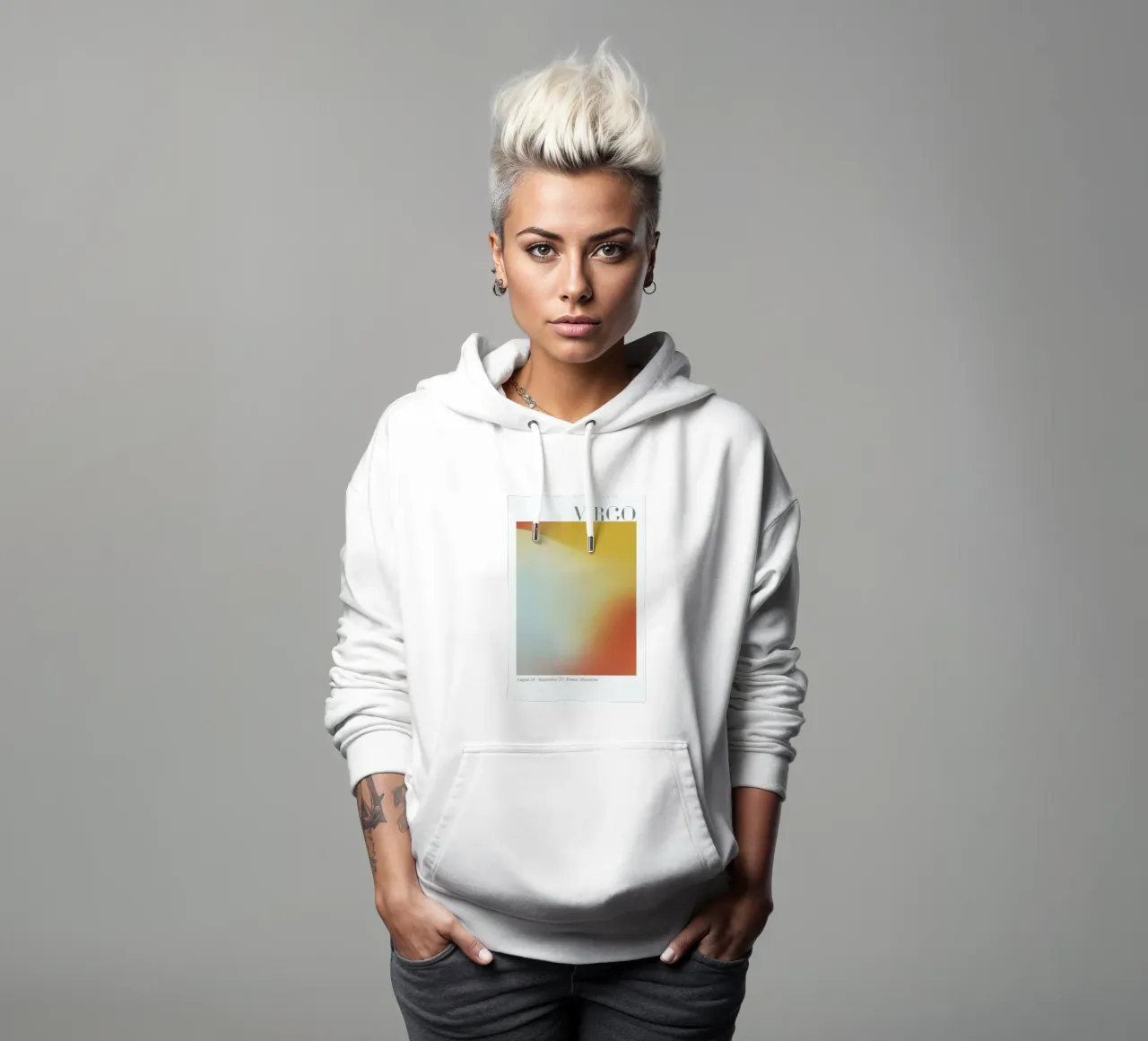 Virgo Abstract Aura hoodie van cafelab