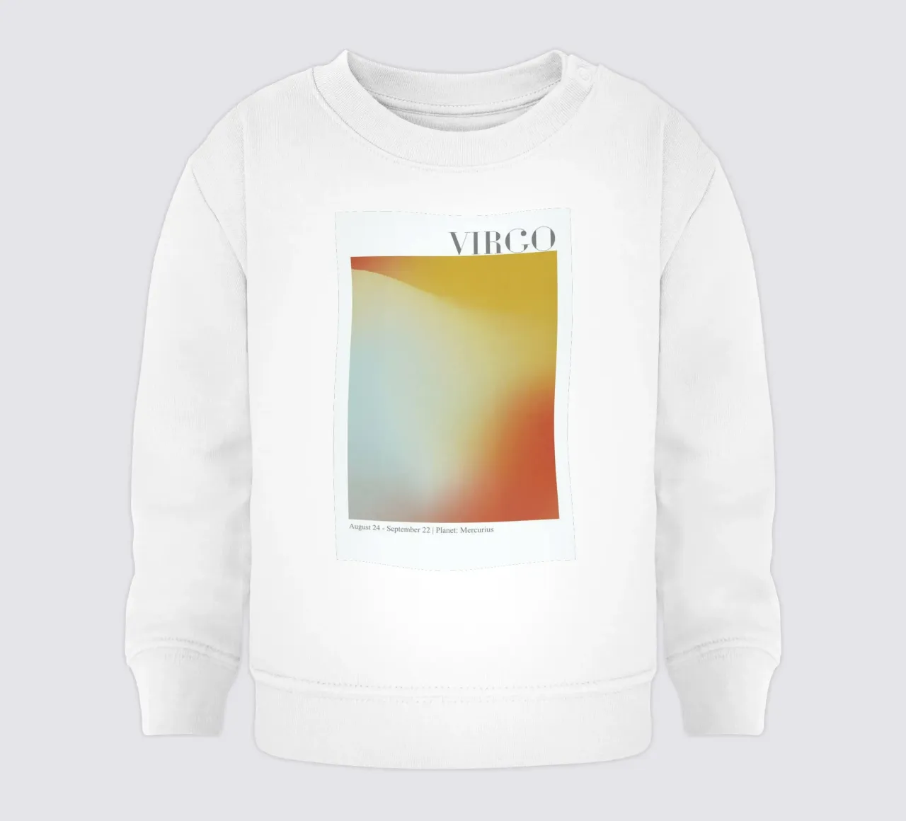 Virgo Abstract Aura Baby Sweatshirt von cafelab