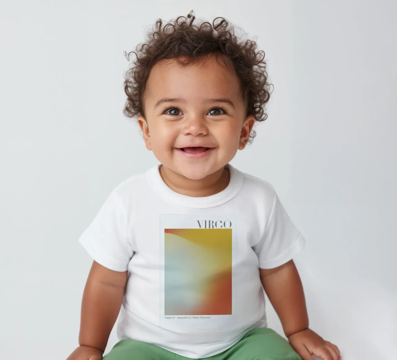 Virgo Abstract Aura maglietta neonato da cafelab