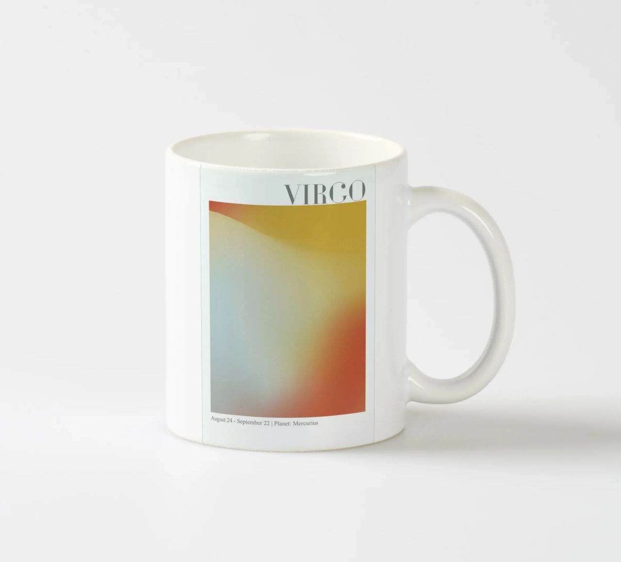 Virgo Abstract Aura tazza in ceramica da cafelab