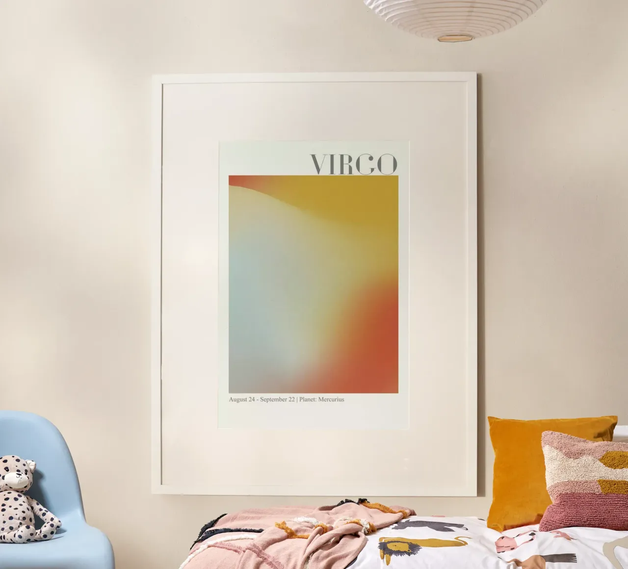 Virgo Abstract Aura poster da cafelab