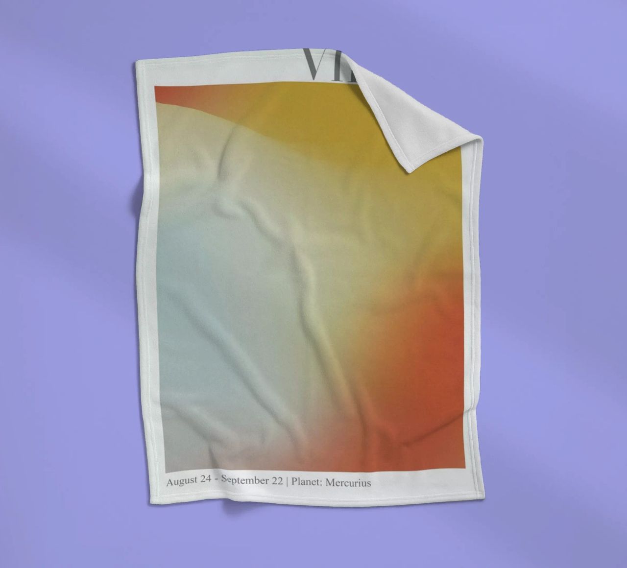 Virgo Abstract Aura coperta in pile da cafelab