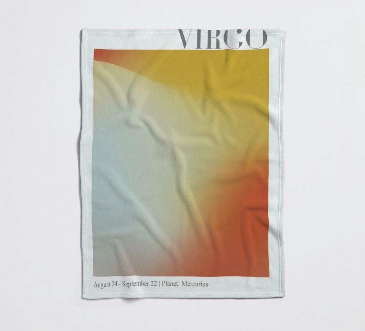 Virgo Abstract Aura coperta in pile da cafelab