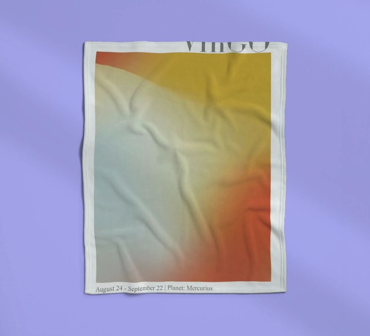 Virgo Abstract Aura coperta in pile da cafelab