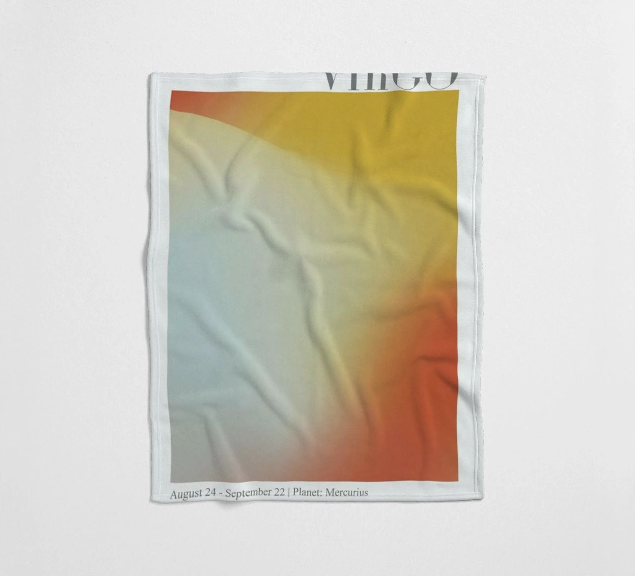 Virgo Abstract Aura coperta in pile da cafelab