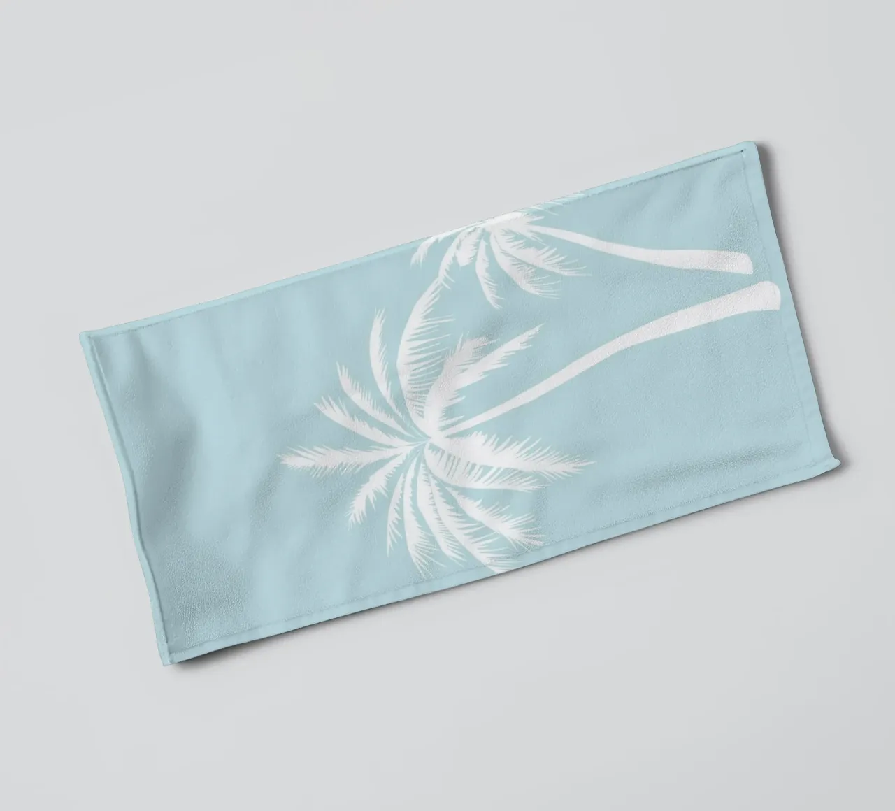 Minimalist Palm Trees Print - Coastal Beach House Decor towel by ClubArt