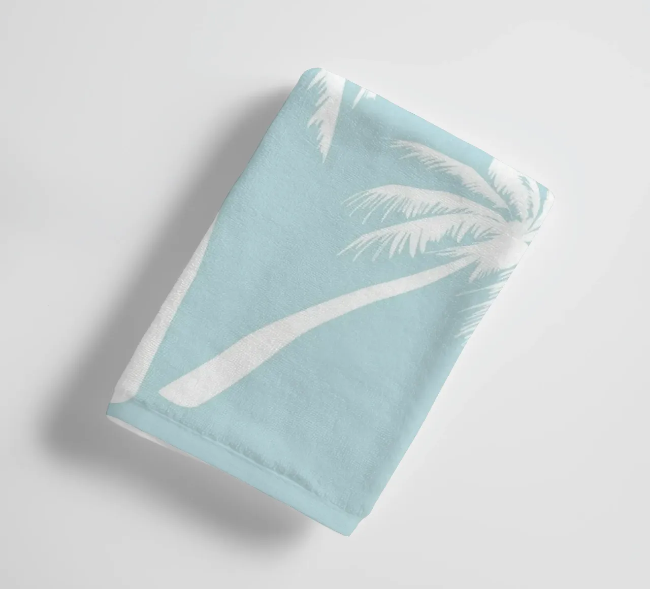 Minimalist Palm Trees Print - Coastal Beach House Decor towel by ClubArt