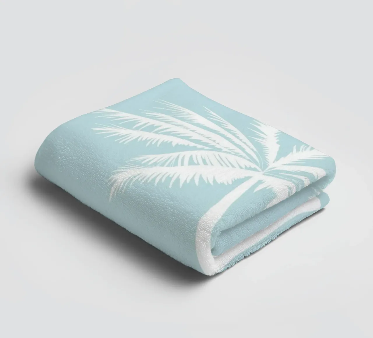 Minimalist Palm Trees Print - Coastal Beach House Decor towel by ClubArt