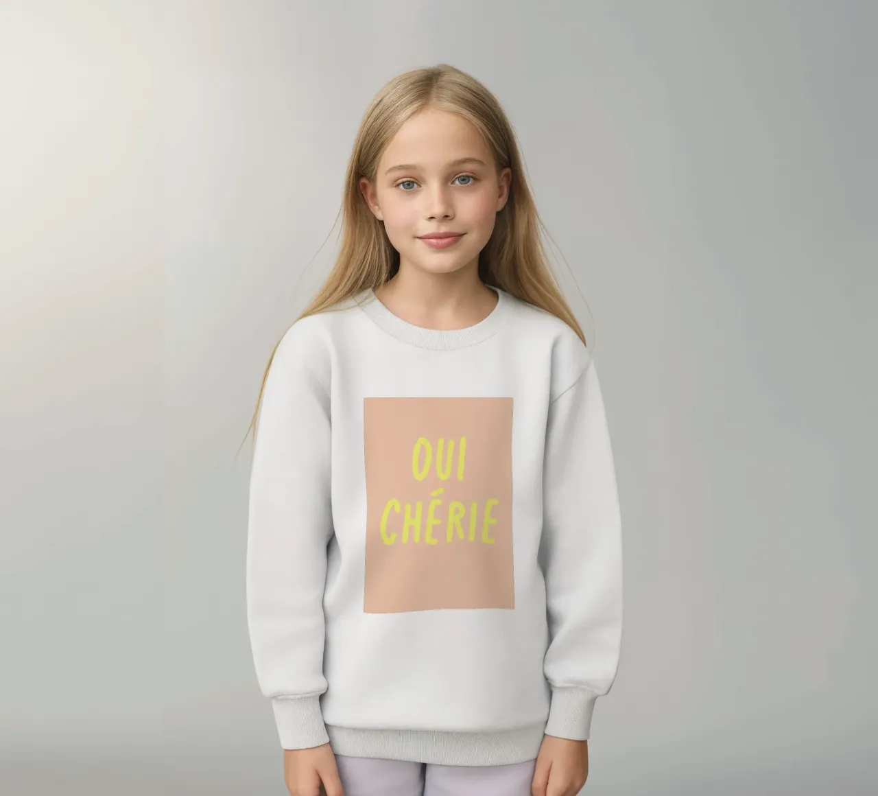 Oui chérie. sudadera para niño de FRICKE DESIGN