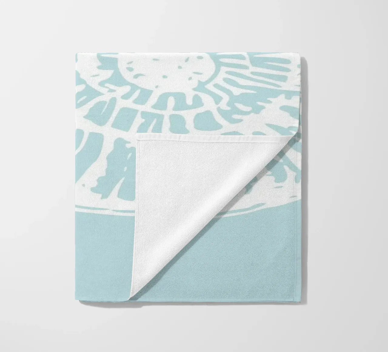 Spiral Seashell Art Print - Serene Coastal Minimalist beach towel by ClubArt