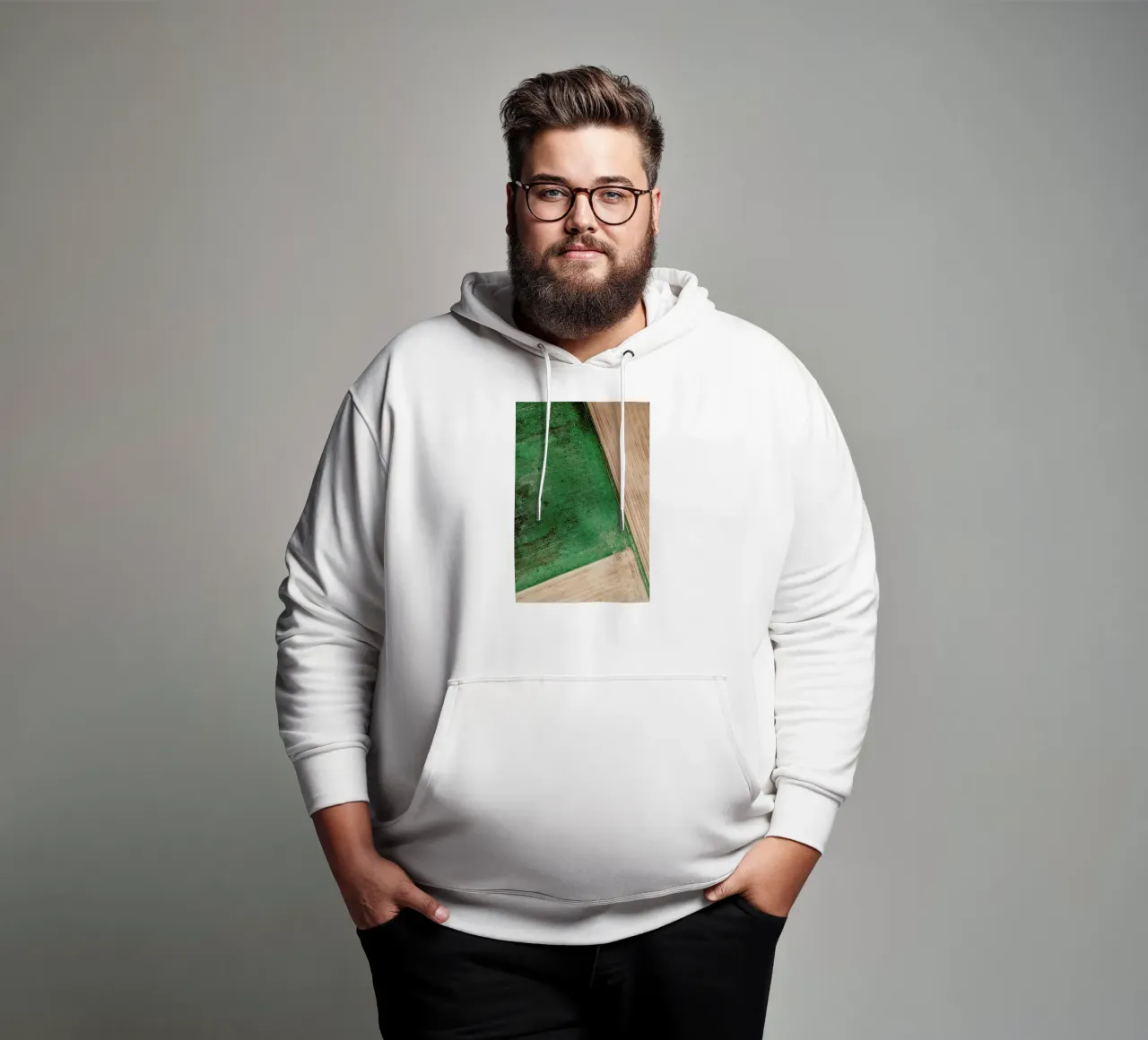 Natural Pattern felpa con cappuccio da Sebastian Hilgetag