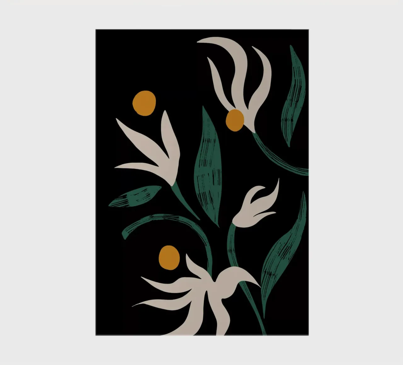 Abstract Flower notebook by Arty Guava