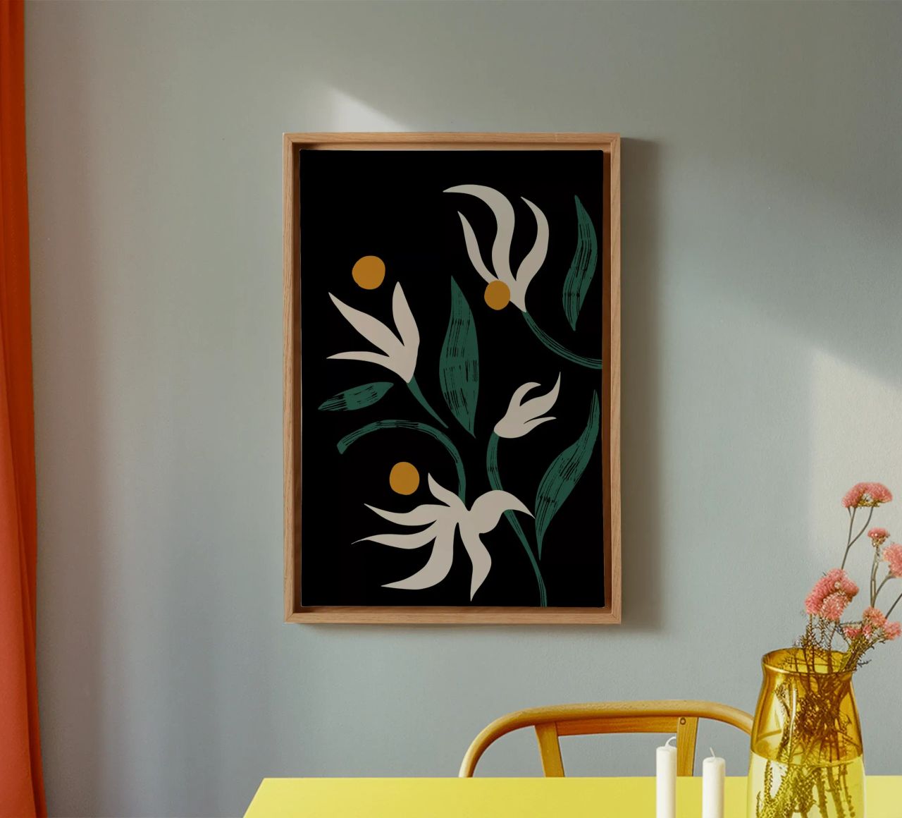 Abstract Flower Leinwand von Arty Guava