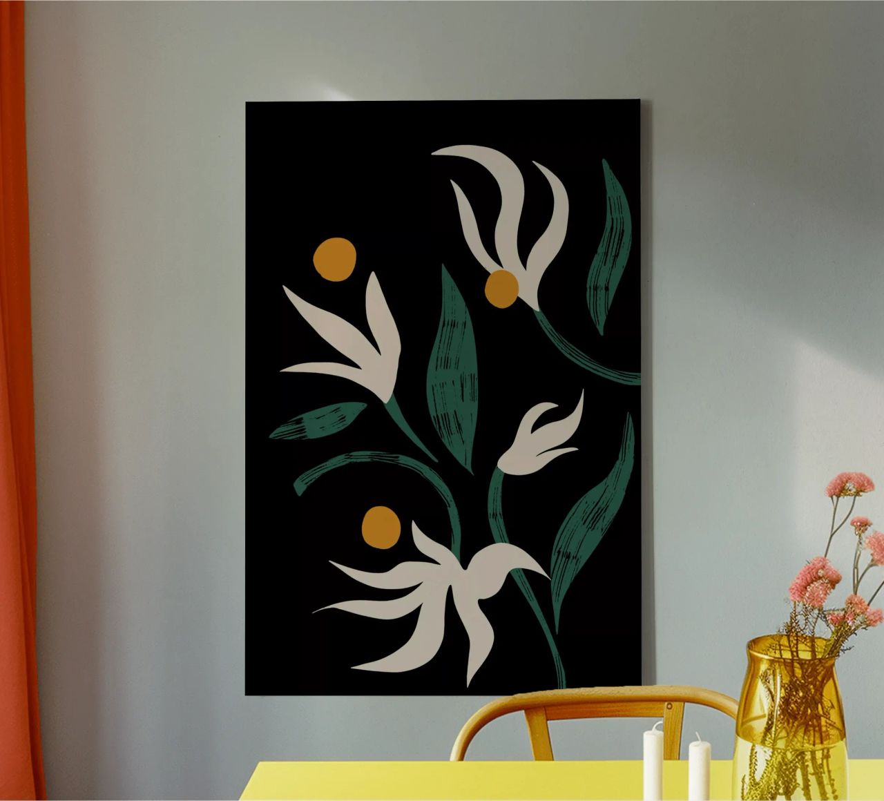 Abstract Flower Leinwand von Arty Guava