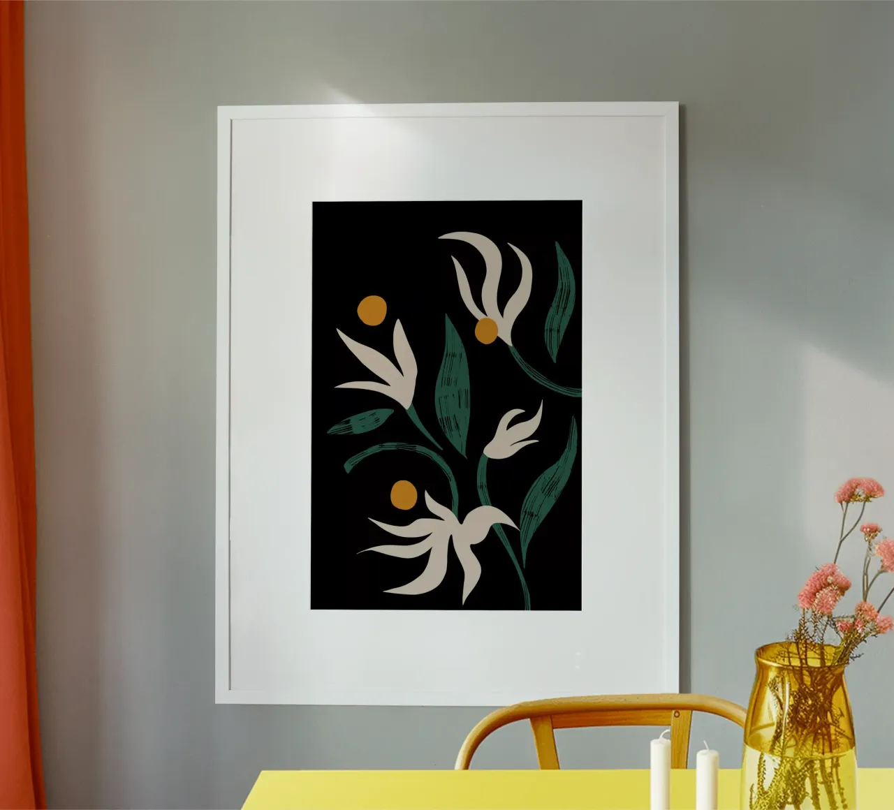 Abstract Flower poster da Arty Guava