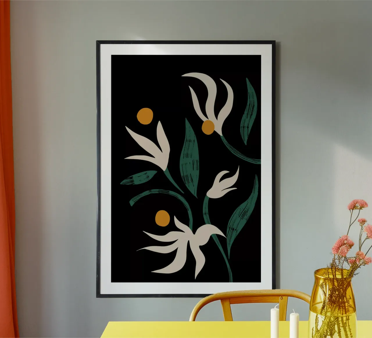 Abstract Flower poster da Arty Guava