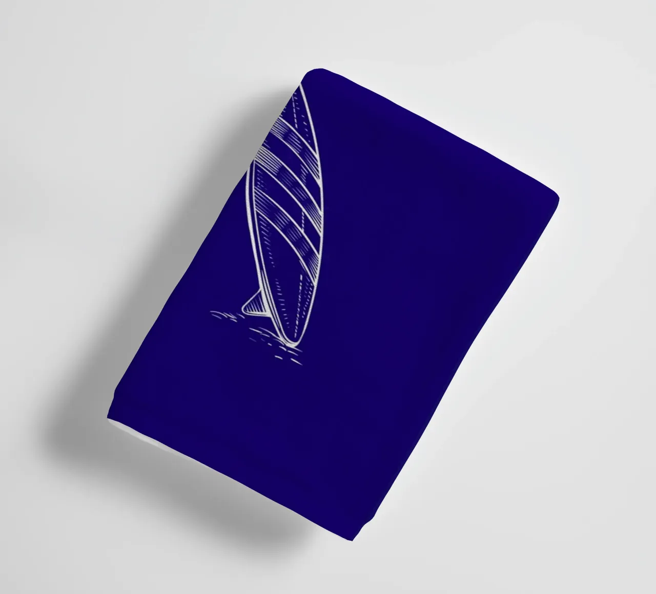Surfboards & Palm Trees Line Art - Tropical Beach Vibes towel by ClubArt