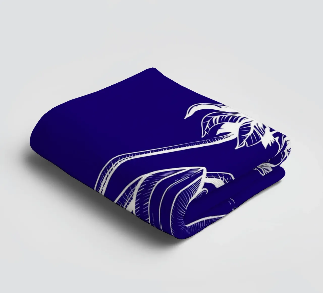 Surfboards & Palm Trees Line Art - Tropical Beach Vibes towel by ClubArt