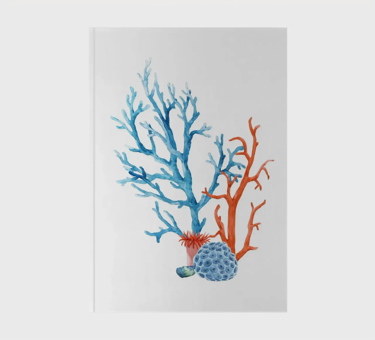 Lebendiges Korallenriff Aquarell - Kunst am Meer Notizbuch von ClubArt