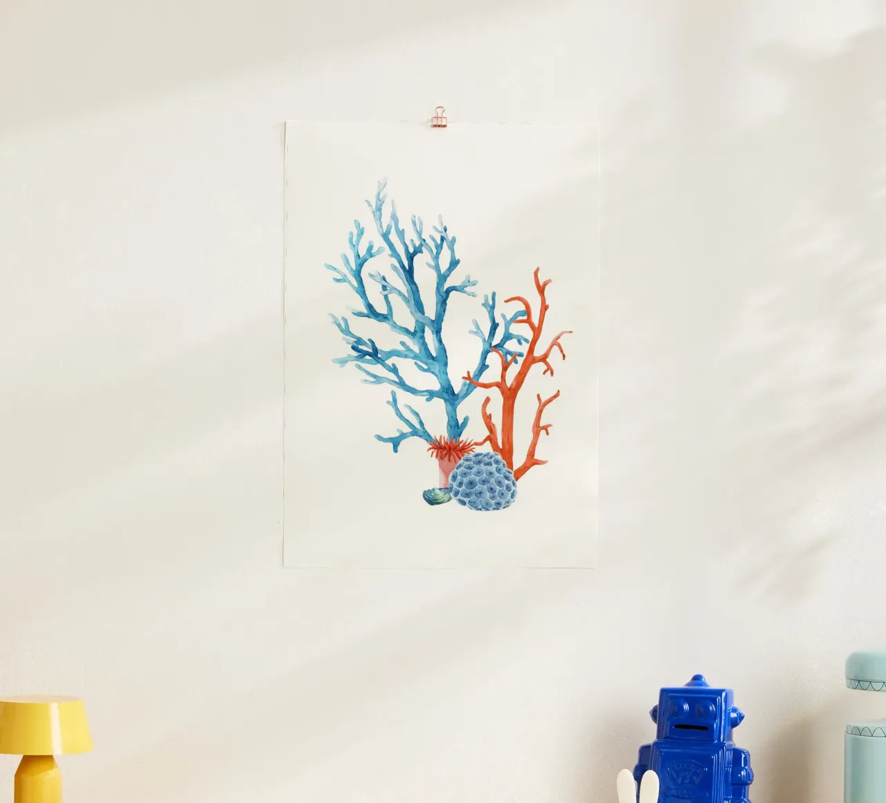 Lebendiges Korallenriff Aquarell - Kunst am Meer Poster von ClubArt