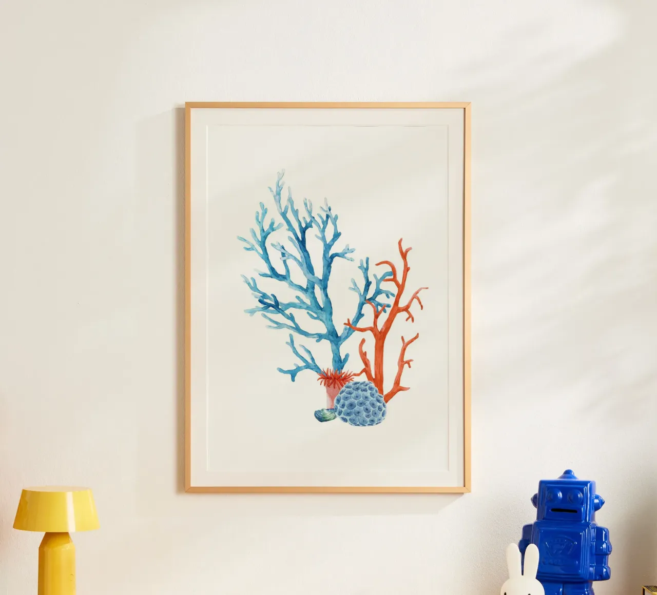 Lebendiges Korallenriff Aquarell - Kunst am Meer Poster von ClubArt