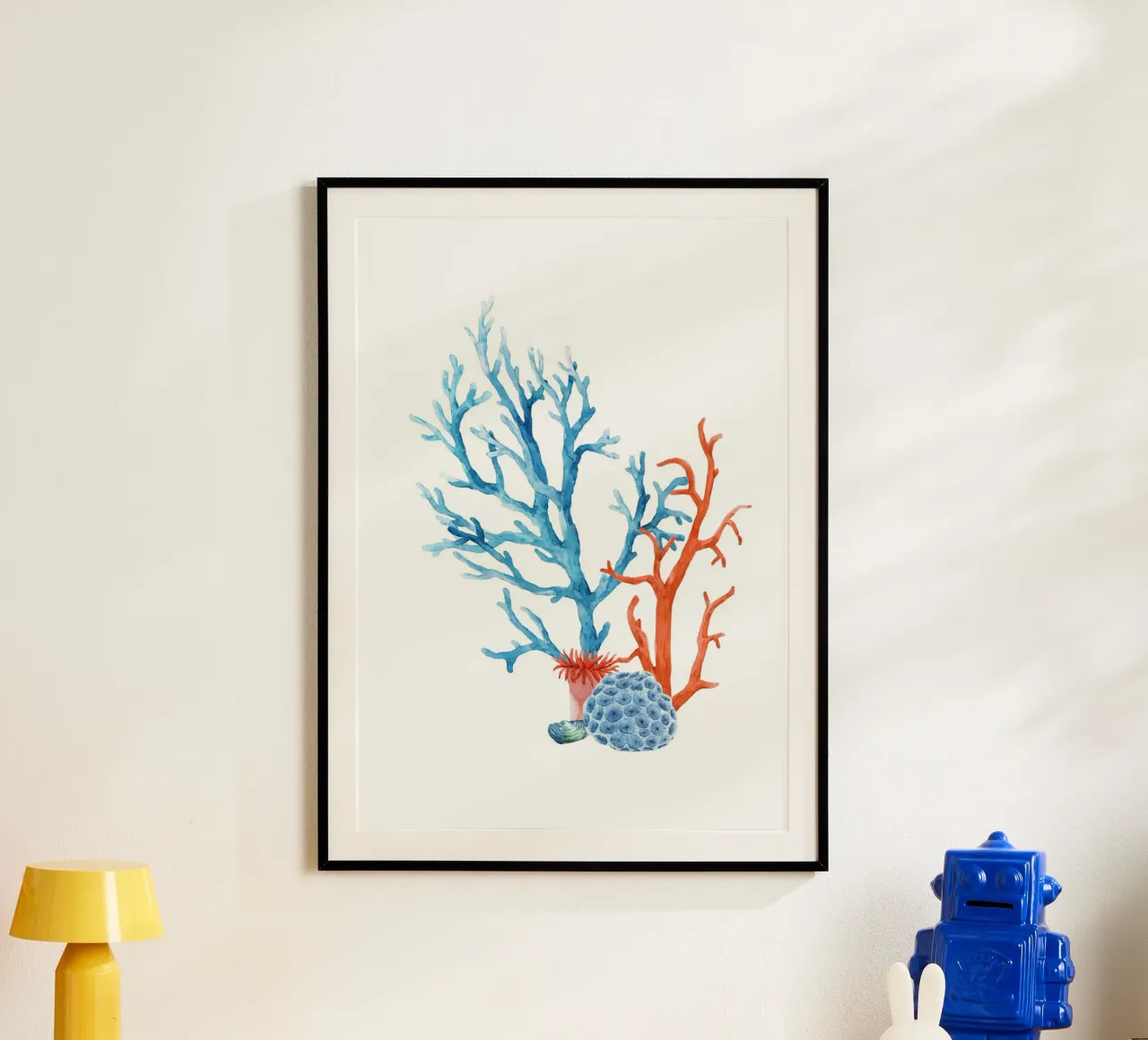 Lebendiges Korallenriff Aquarell - Kunst am Meer Poster von ClubArt