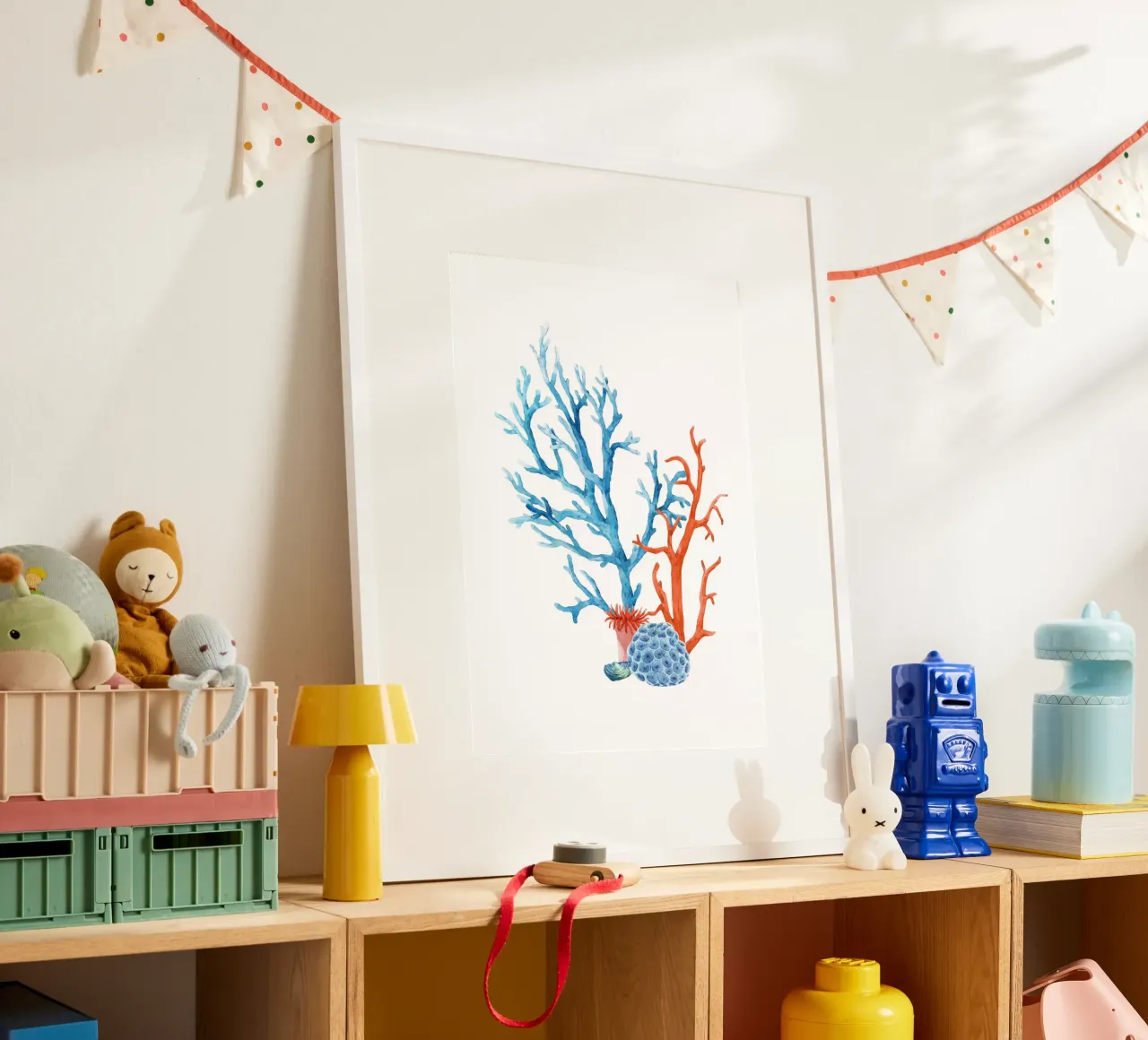 Lebendiges Korallenriff Aquarell - Kunst am Meer Poster von ClubArt