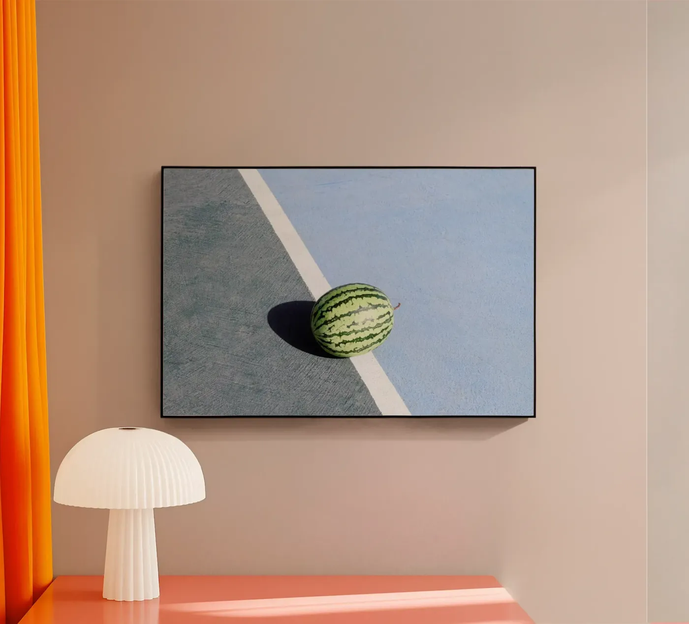 Athletic Watermelon Acryl-Glas von George Griefy