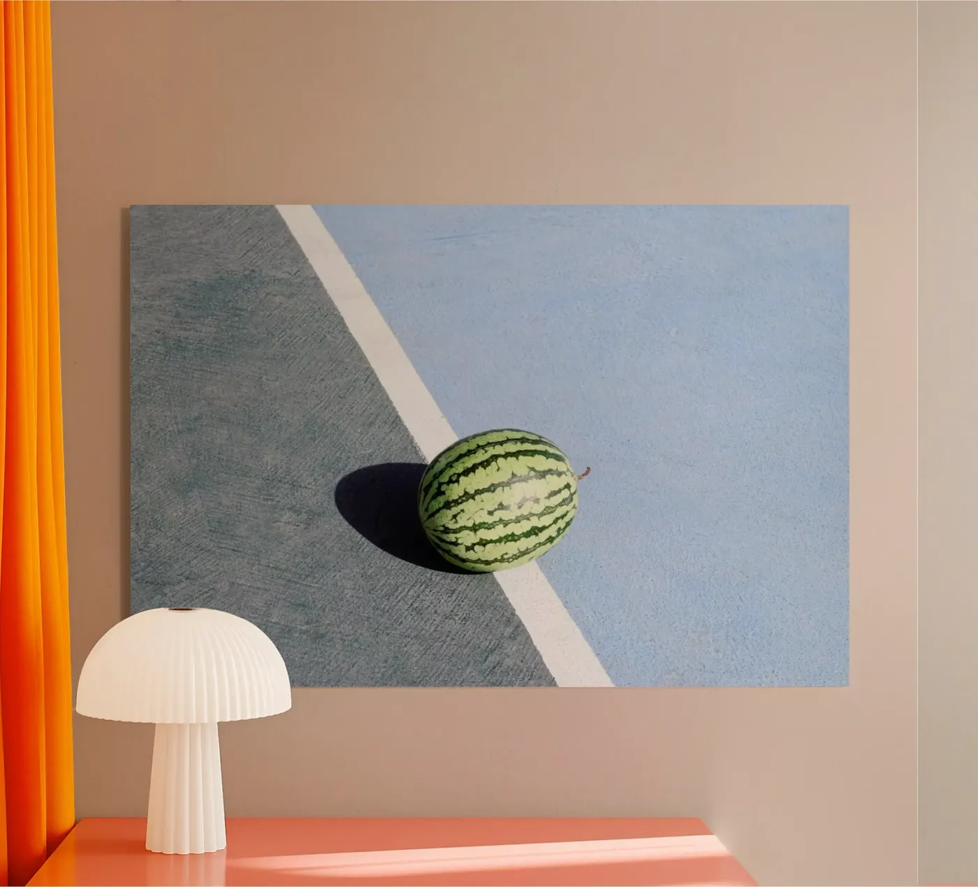 Athletic Watermelon Acryl-Glas von George Griefy