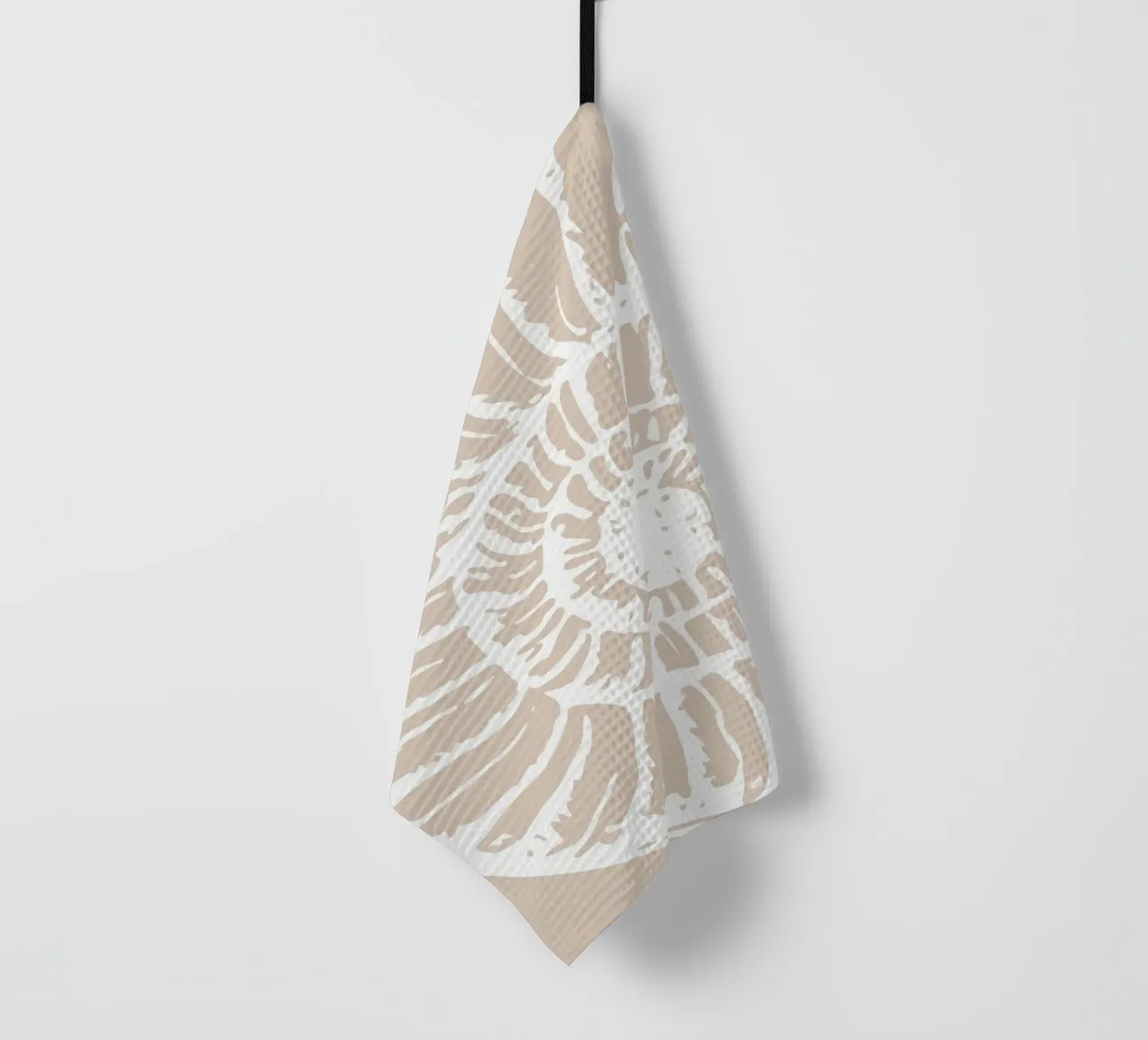Stampa Nautilus Shell Beige - Arte oceanica minimalista canovaccio da cucina da ClubArt
