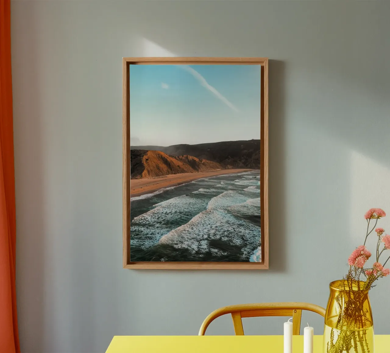 Algarve Coastline – I tela con Cornice a cassetta da Thilo Grøsch
