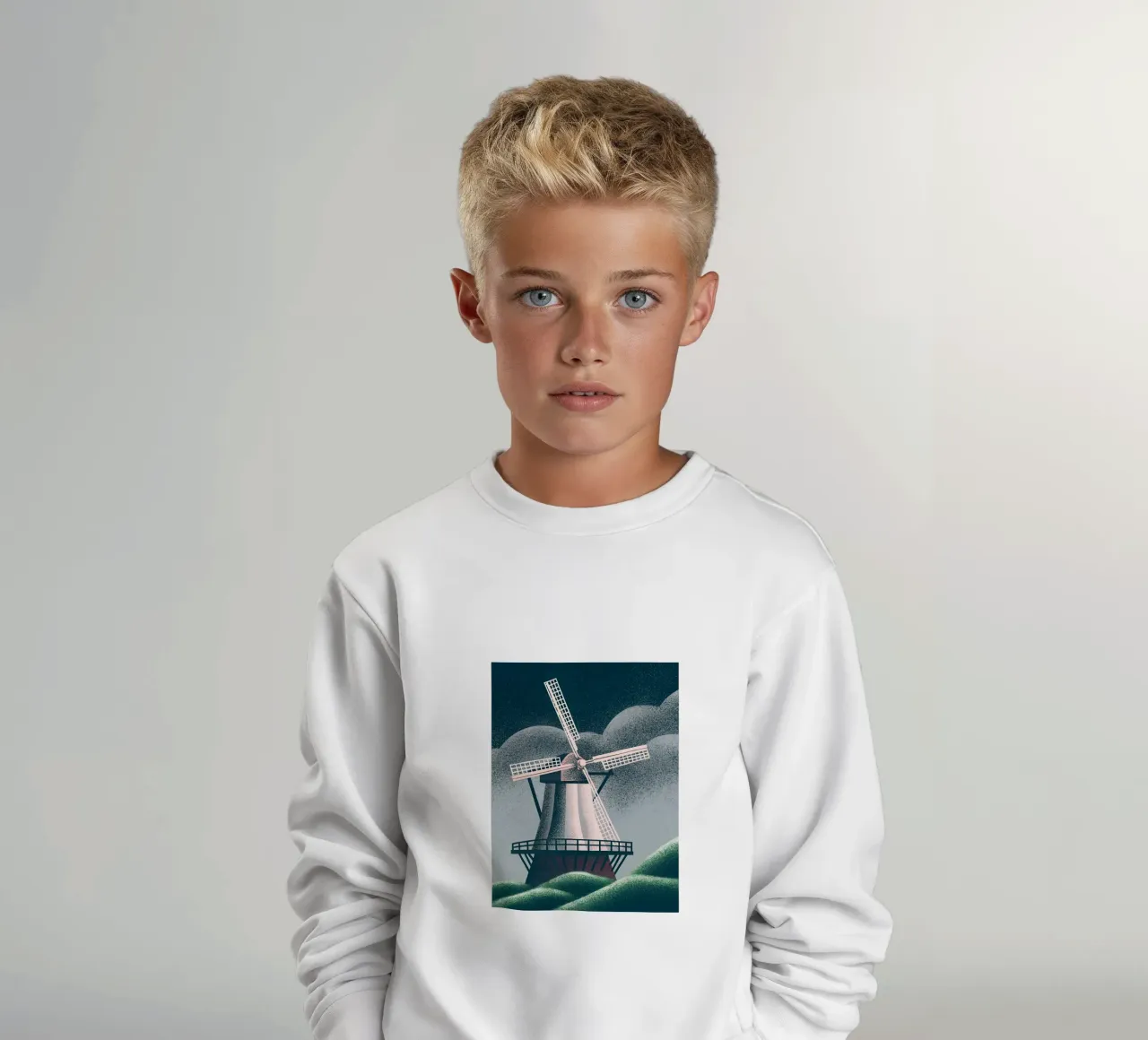 Mulino a vento olandese felpa bambino da SOUL SHOP