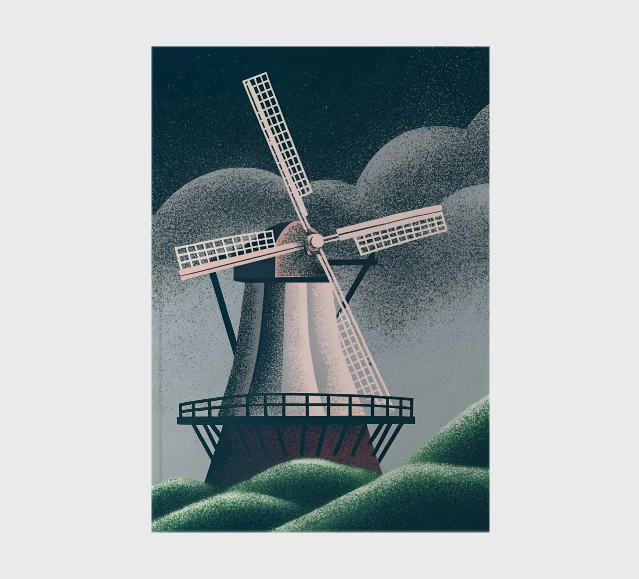 Holländische Windmühle Notizbuch von SOUL SHOP