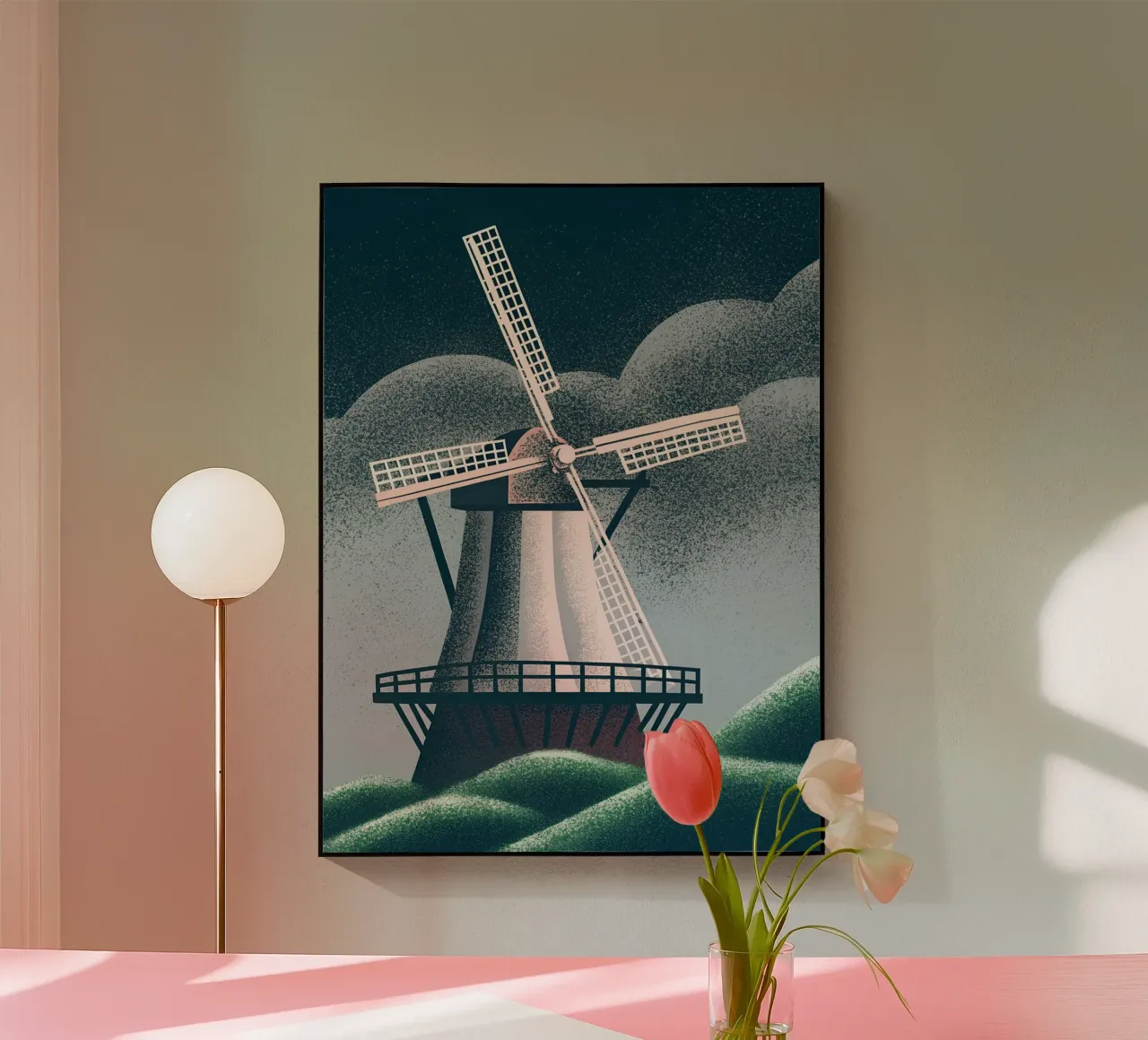 Dutch Windmill acrylic glass by SOUL SHOP