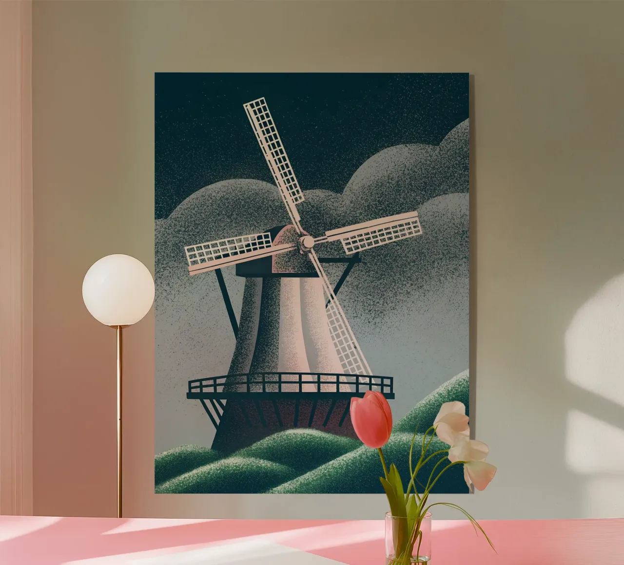 Dutch Windmill acrylic glass by SOUL SHOP