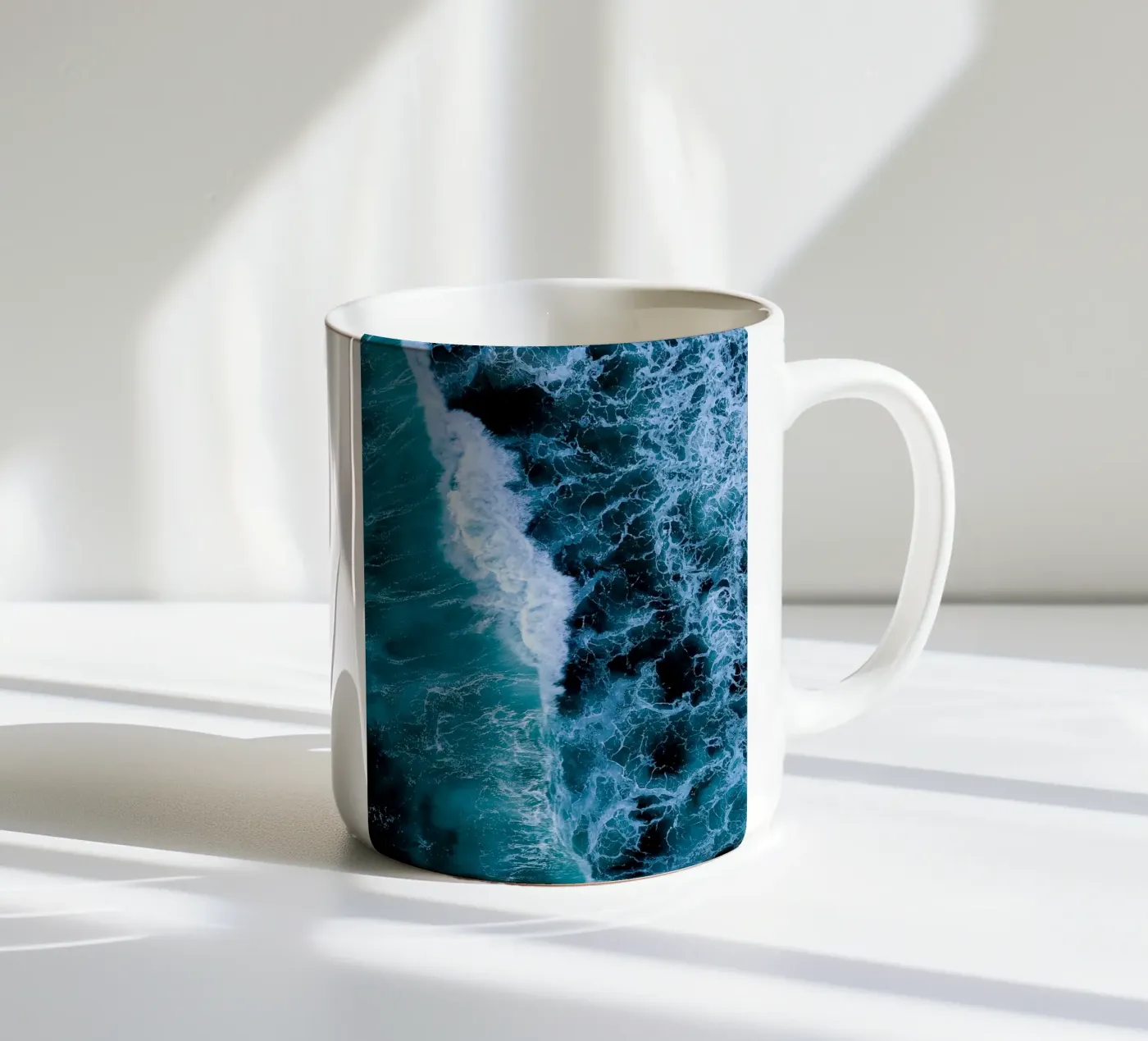 Waves ceramic mug by Thilo Grøsch