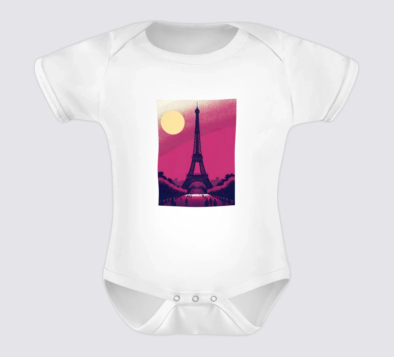 Eiffel Tower body neonato maniche corte da SOUL SHOP