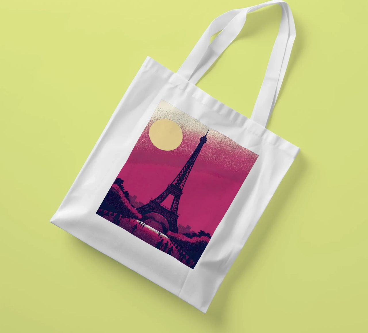 Eiffel Tower borsa in juta da SOUL SHOP