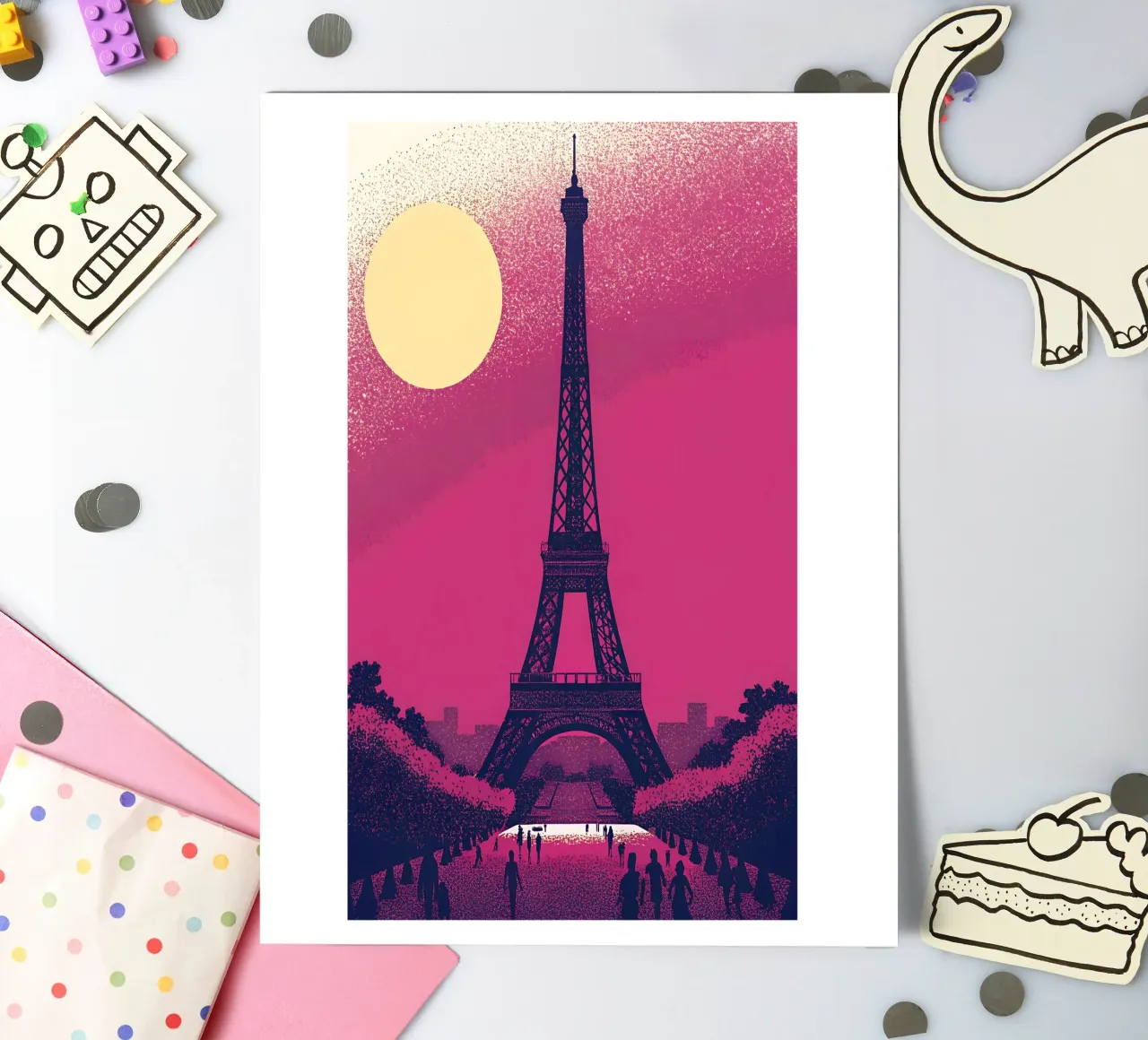 Eiffel Tower sticker sheet by SOUL SHOP