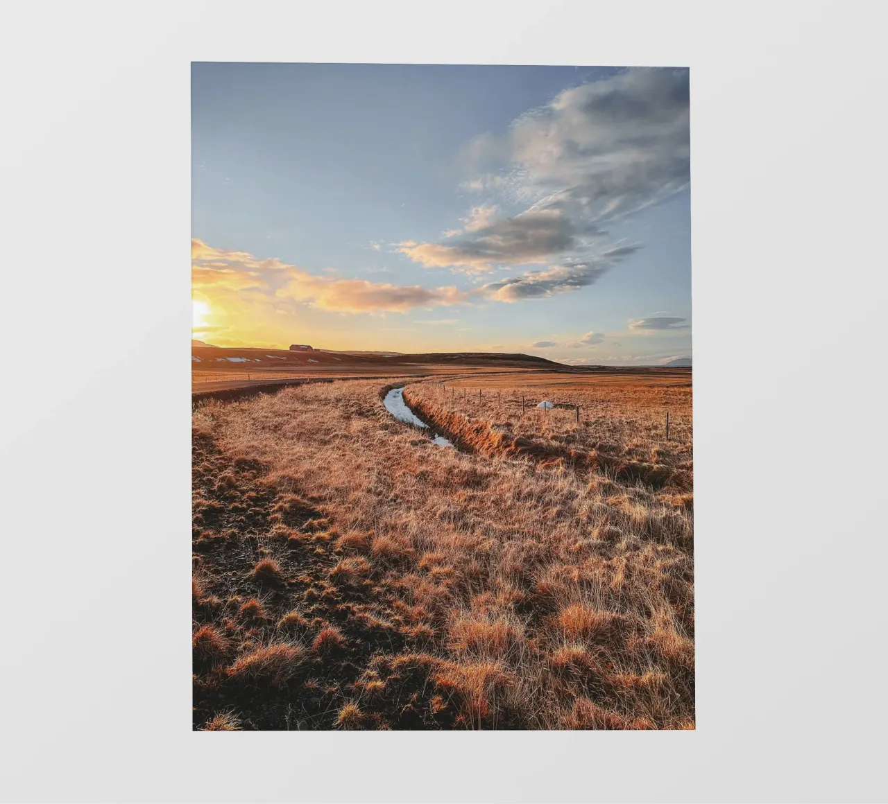 Golden Hour auf Island telo in pvc da Thilo Grøsch