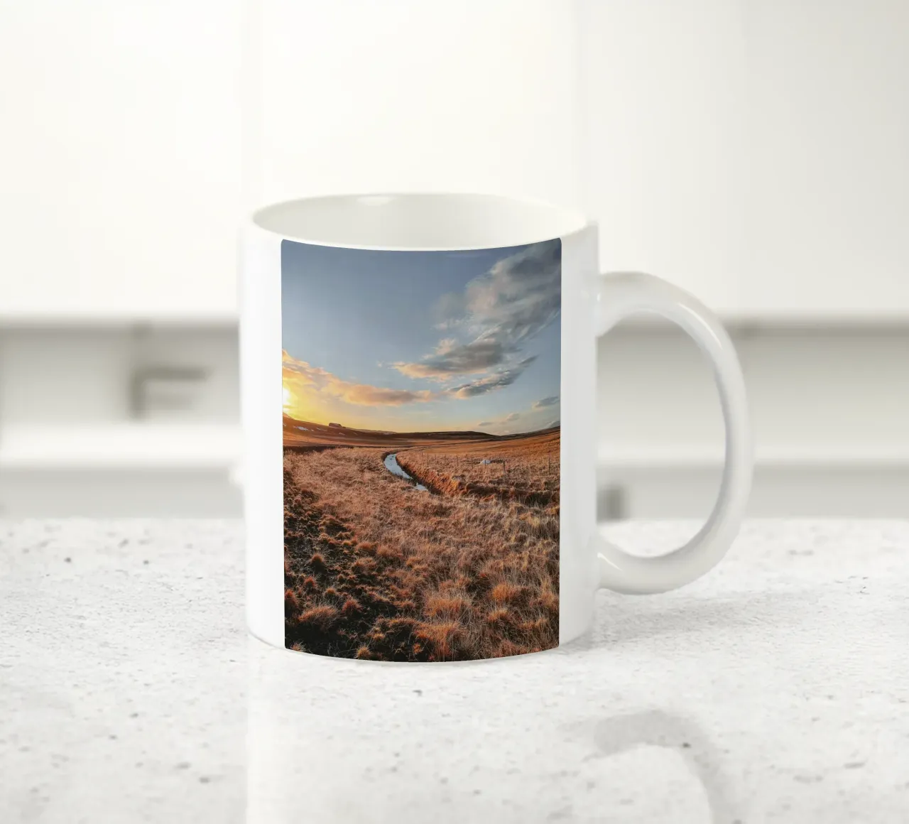 Golden Hour auf Island tazza in ceramica da Thilo Grøsch