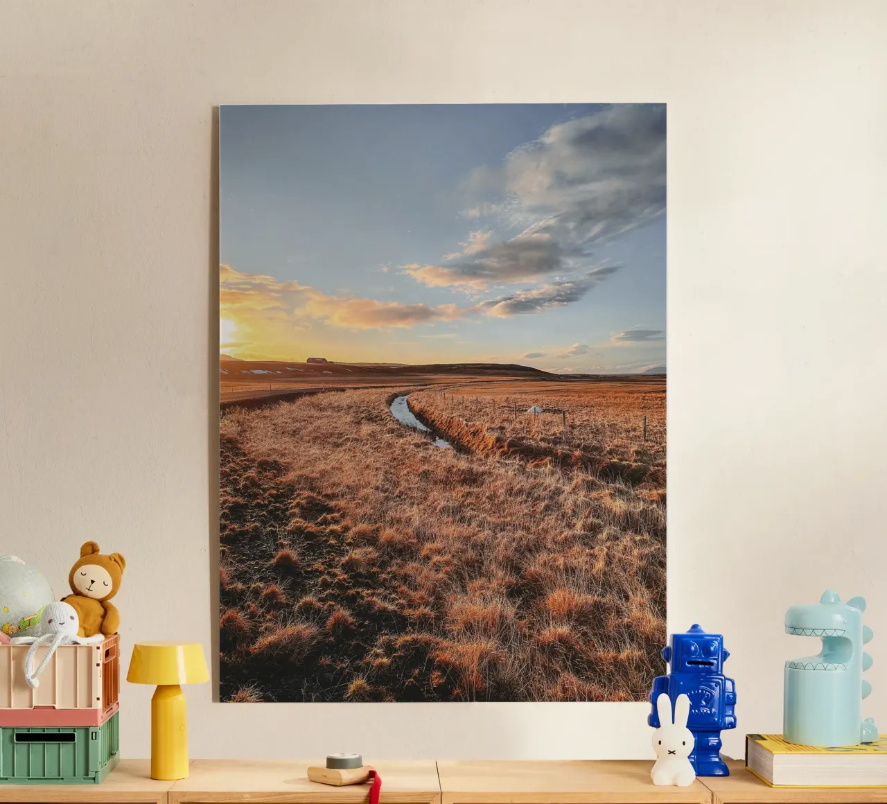 Golden Hour auf Island plexiglass da Thilo Grøsch