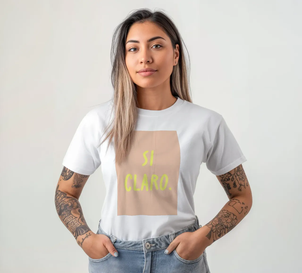 Si claro. t-shirt da FRICKE DESIGN